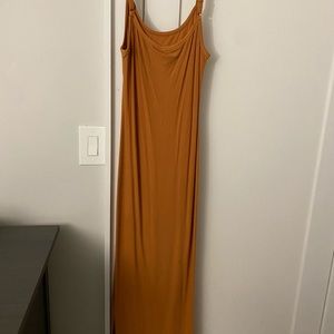 Orange maxi dress
